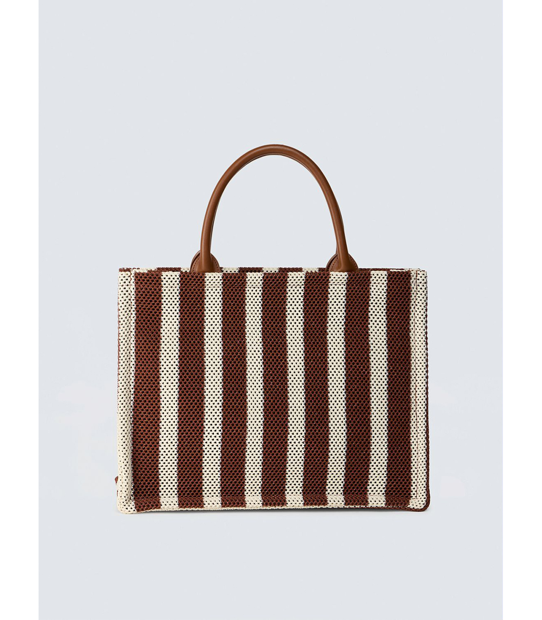 ストライプトートバッグ 詳細画像 レンガ/ホワイト 2